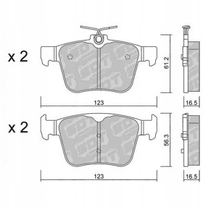 GALFER/SDT 2153200 klocki hamulcowe