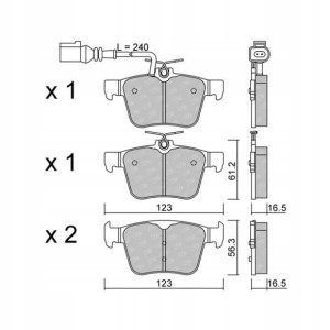 GALFER/SDT 2153201 klocki hamulcowe
