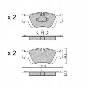 GALFER/SDT 2153700 klocki hamulcowe