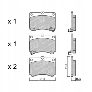 GALFER/SDT 2157301 klocki hamulcowe