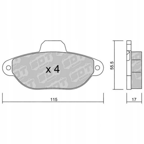 GALFER/SDT 2158401 klocki hamulcowe
