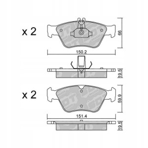 GALFER/SDT 2158500 klocki hamulcowe