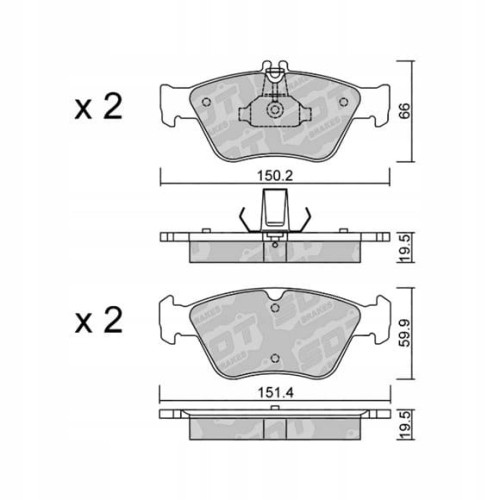 GALFER/SDT 2158500 klocki hamulcowe