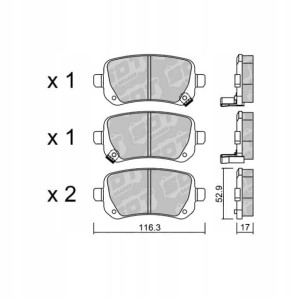GALFER/SDT 2159300 klocki hamulcowe