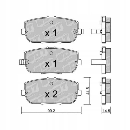 GALFER/SDT 2160000 klocki hamulcowe