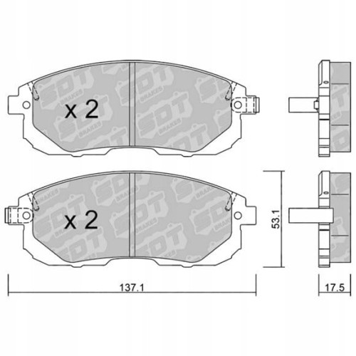 GALFER/SDT 2160401 klocki hamulcowe