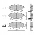 GALFER/SDT 2160600 klocki hamulcowe