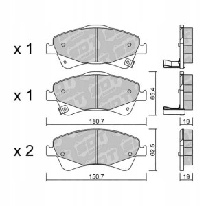 GALFER/SDT 2160600 klocki hamulcowe