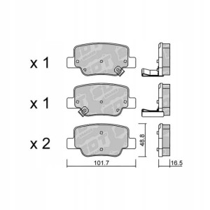 GALFER/SDT 2160800 klocki hamulcowe