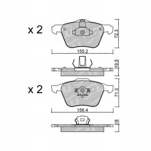 GALFER/SDT 2162100 klocki hamulcowe