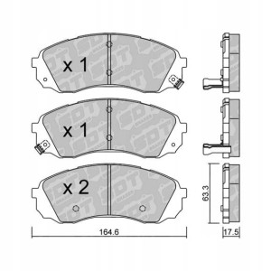 GALFER/SDT 2162800 klocki hamulcowe