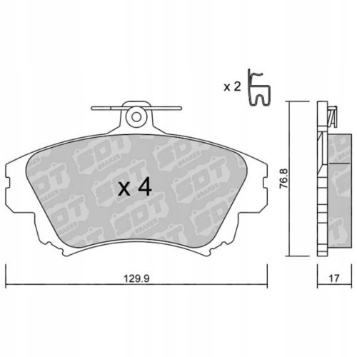 GALFER/SDT 2163501 klocki hamulcowe