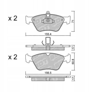 GALFER/SDT 2166900 klocki hamulcowe