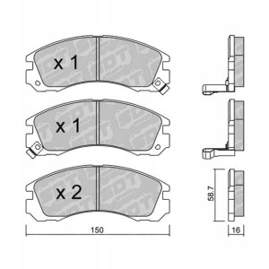 GALFER/SDT 2173100 klocki hamulcowe