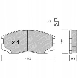 GALFER/SDT 2175800 klocki hamulcowe