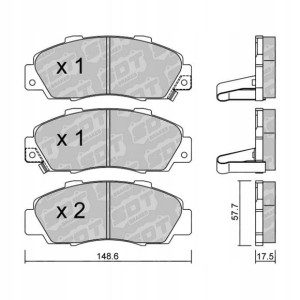 GALFER/SDT 2178000 klocki hamulcowe