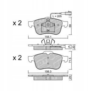 GALFER/SDT 2178602 klocki hamulcowe