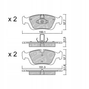 GALFER/SDT 2178700 klocki hamulcowe