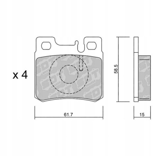 GALFER/SDT 2179400 klocki hamulcowe