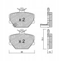 GALFER/SDT 2180100 klocki hamulcowe