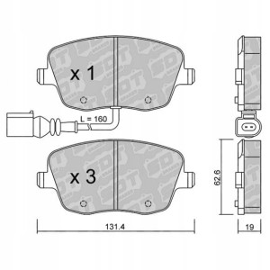 GALFER/SDT 2180201 klocki hamulcowe