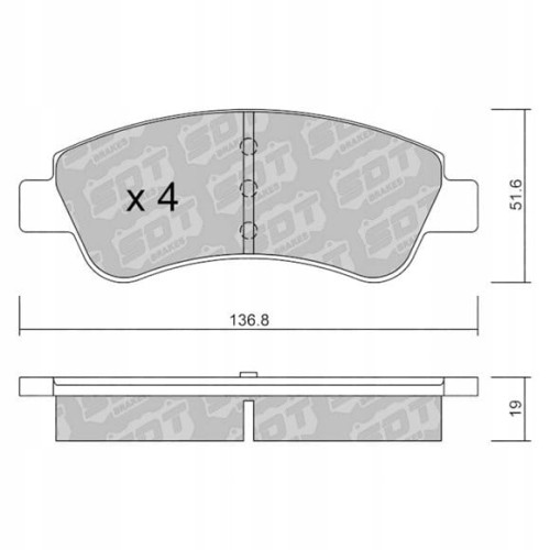 GALFER/SDT 2181500 klocki hamulcowe