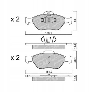 GALFER/SDT 2182000 klocki hamulcowe