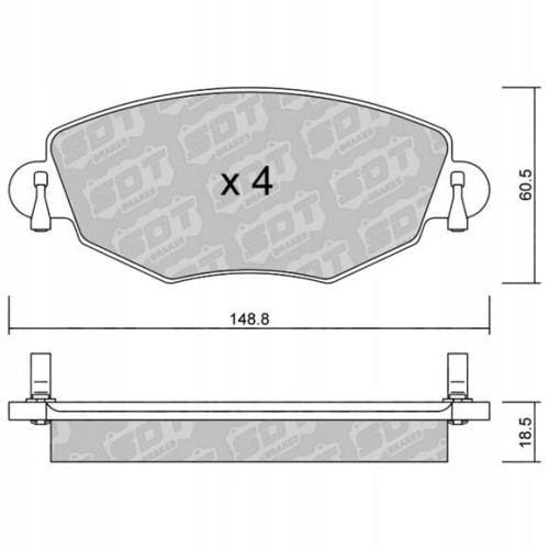 GALFER/SDT 2182100 klocki hamulcowe