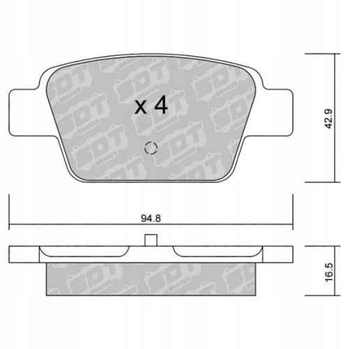GALFER/SDT 2182500 klocki hamulcowe