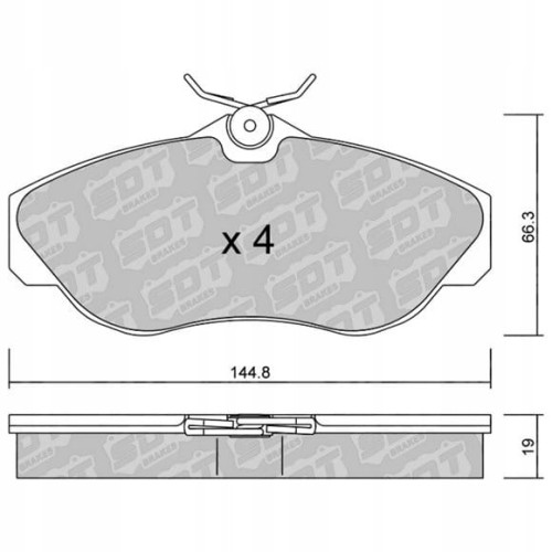 GALFER/SDT 2185900 klocki hamulcowe