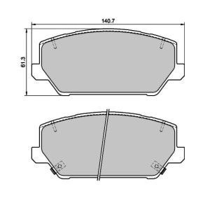 Klocki hamulcowe przednie PBS Prorace 8714PR Hyundai I30N