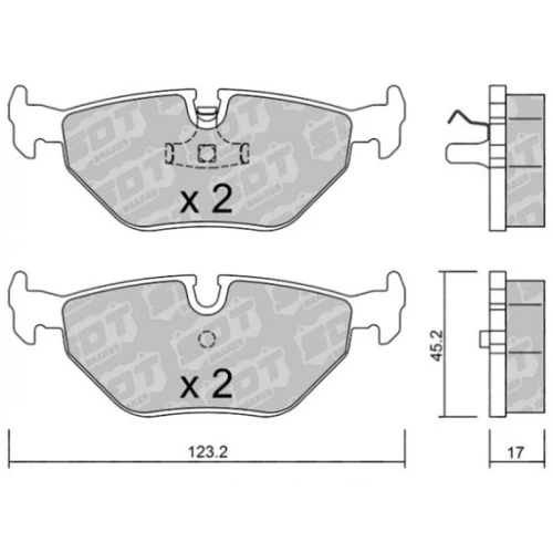 GALFER/SDT 2181200 klocki hamulcowe