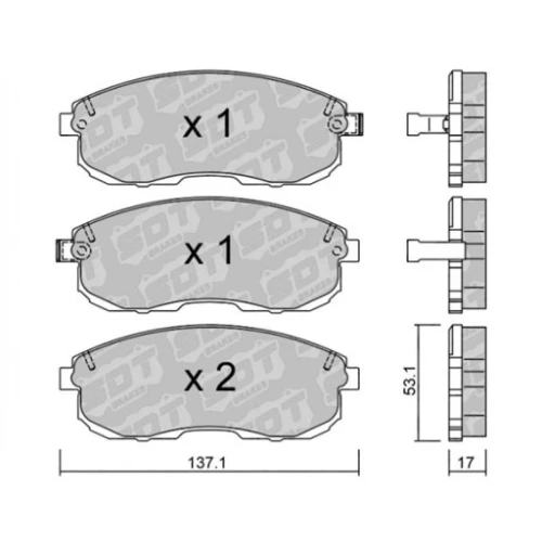 GALFER/SDT 2188700 klocki hamulcowe