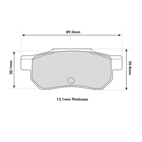 Klocki hamulcowe tylne PBS ProTrack 1163PT Honda Civic EK4 EG6