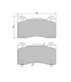 Klocki hamulcowe przednie PBS Prorace 2302PR Ford Focus Mk3 RS