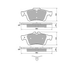 Klocki hamulcowe tylne PBS Prorace 8283PR Ford Focus Mk3 RS