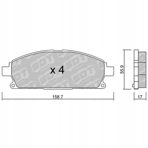 GALFER/SDT 2189300 klocki hamulcowe