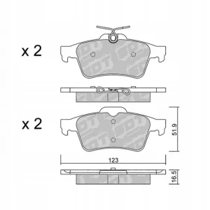 GALFER/SDT 2189801 klocki hamulcowe
