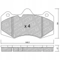 GALFER/SDT 2192100 klocki hamulcowe