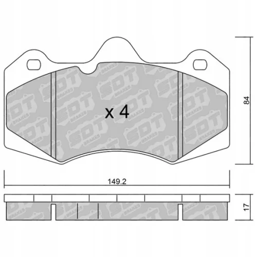 GALFER/SDT 2192100 klocki hamulcowe