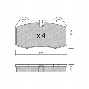 GALFER/SDT 2193400 klocki hamulcowe