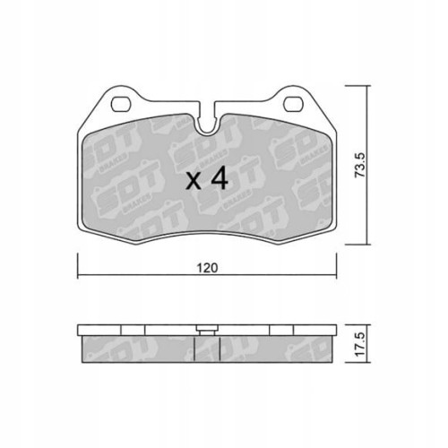 GALFER/SDT 2193400 klocki hamulcowe