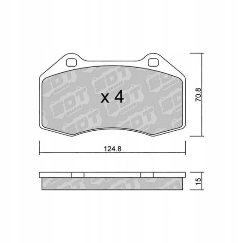 GALFER/SDT 2193800 klocki hamulcowe