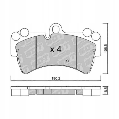 GALFER/SDT 2194100 klocki hamulcowe