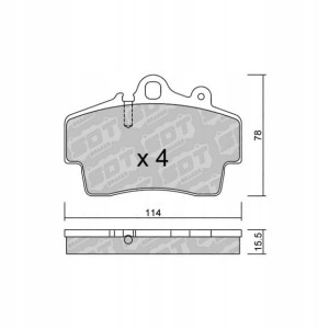GALFER/SDT 2194400 klocki hamulcowe