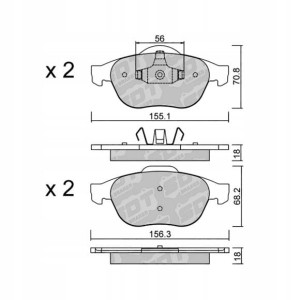 GALFER/SDT 2195301 klocki hamulcowe