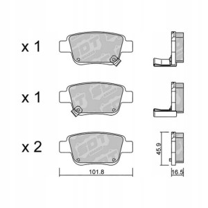 GALFER/SDT 2199800 klocki hamulcowe