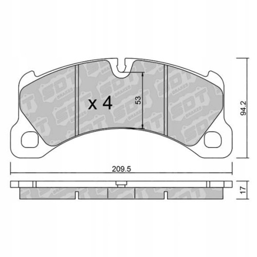 GALFER/SDT 2132401+ klocki hamulcowe