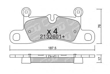 GALFER/SDT 2132601+ klocki hamulcowe