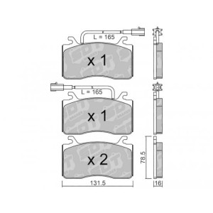 GALFER/SDT 21102800 klocki hamulcowe
